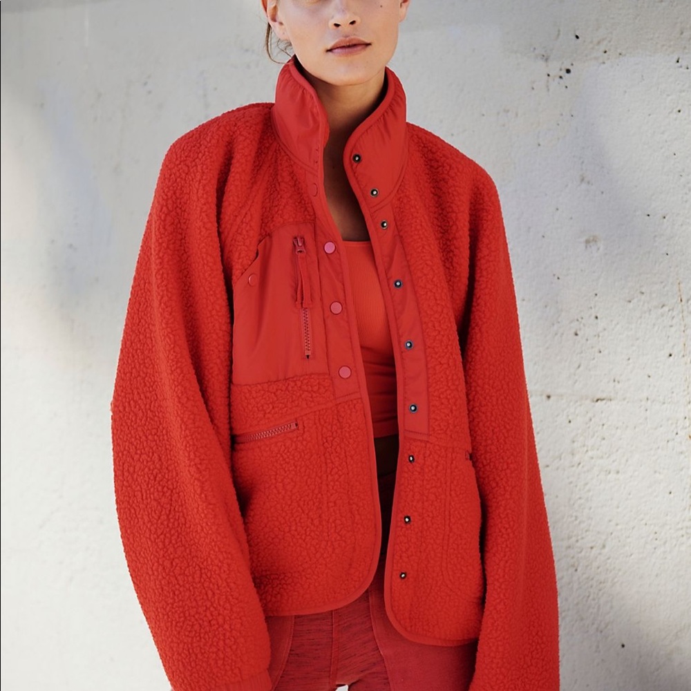 Free People Hit The Slopes fleece jacket